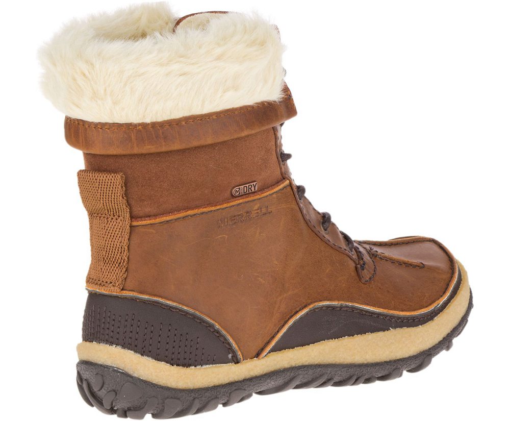 Merrell Boots Brown - Tremblant Mid Polar Waterproof - Womens 43NPTEDXA